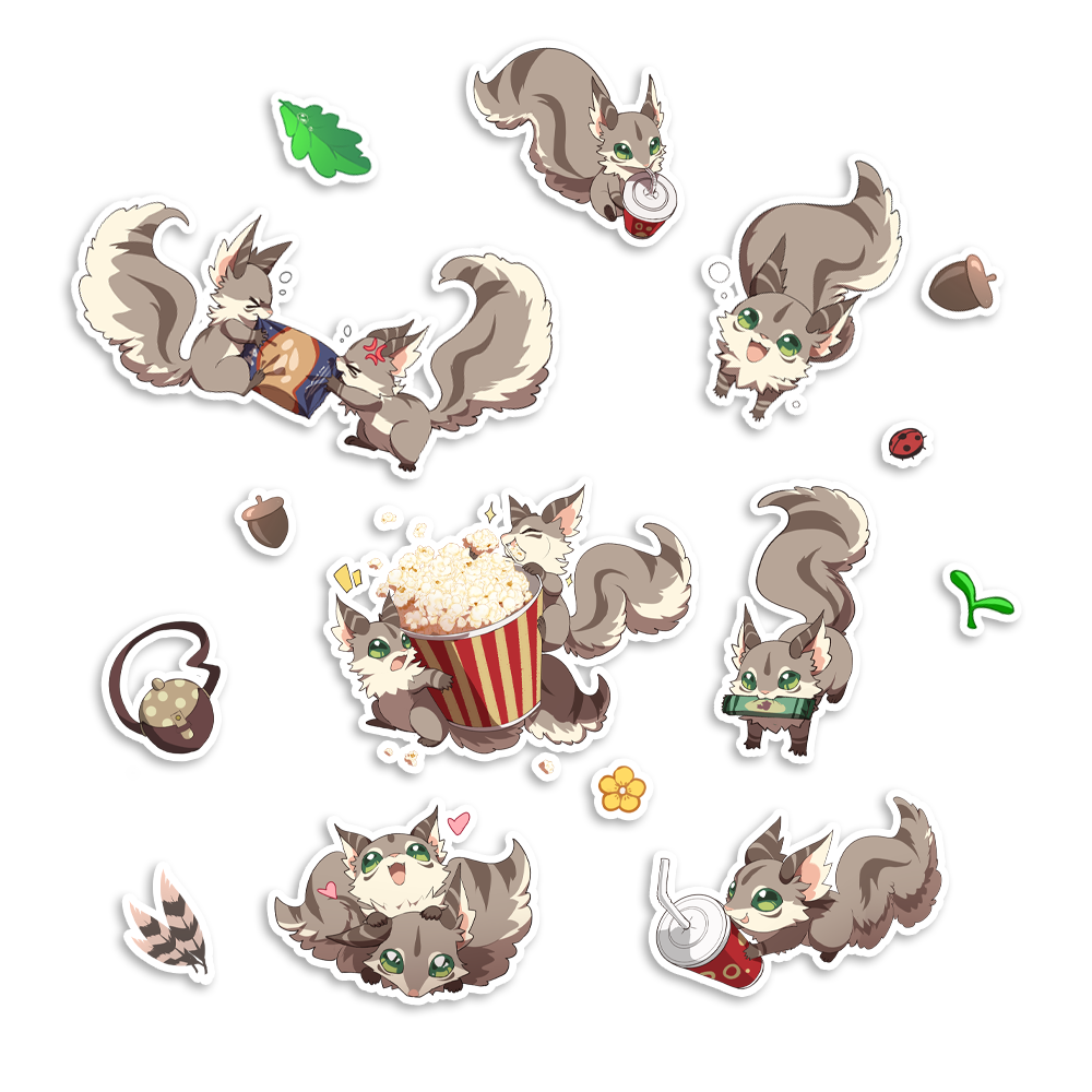 Kumi | Nutter Movie Night - Sticker Sheet