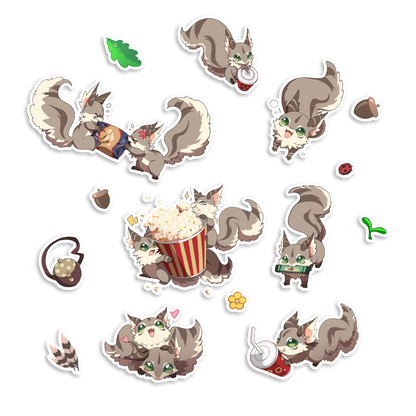 Kumi | Nutter Movie Night - Sticker Sheet