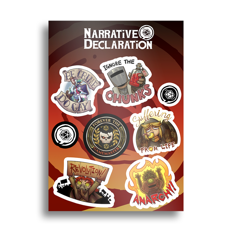 Declaration Sticker Narrative Declaration – OrchidEight