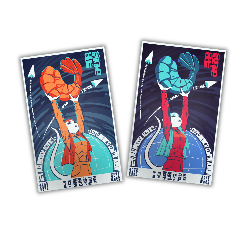 Voices of the Void | In Shrimp We Trust - Art Print