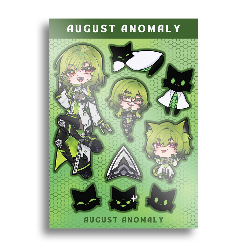 August Anomaly | Tiny Terrors - Sticker Sheet – OrchidEight