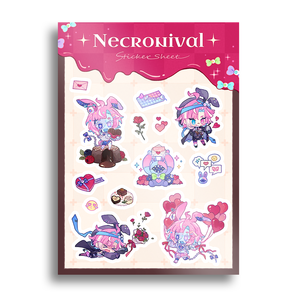 Necronival | Zombie in Love - Sticker Sheet