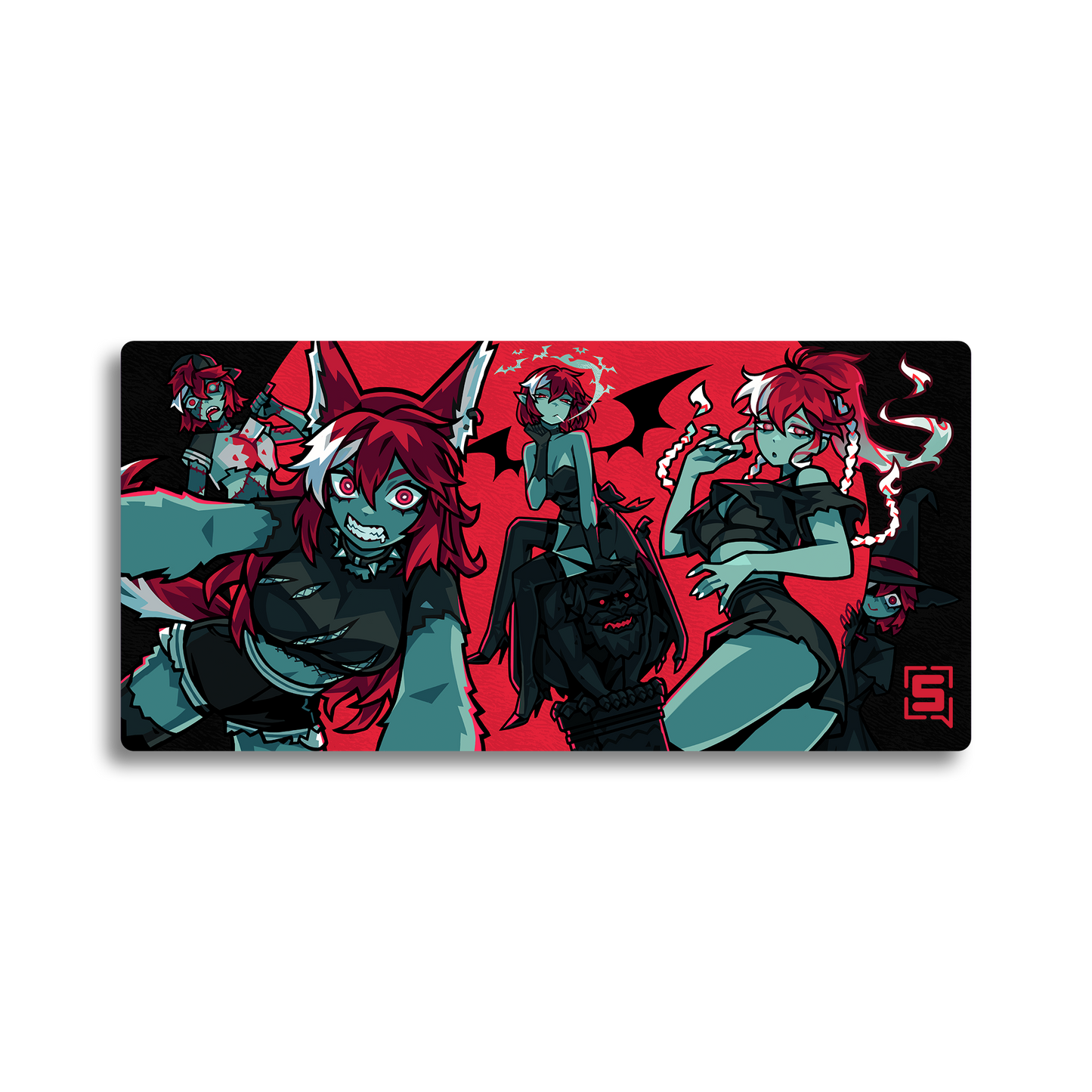 Strippin | Halloween Red - Desk Mat