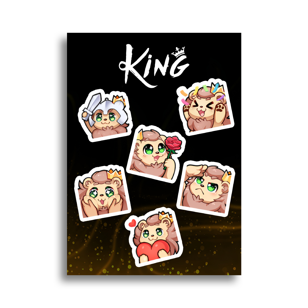 The King | Ari The Lion Vol. 1 - Sticker Sheet